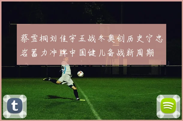 蔡雪桐刘佳宇五战冬奥创历史宁忠岩蓄力冲牌中国健儿备战新周期